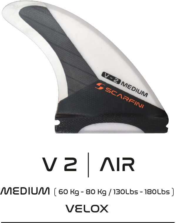 V2 AIR Medium Thruster Single tab Scarfini Fins