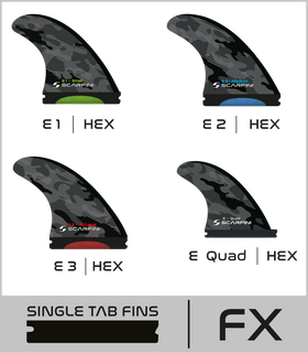 SINGLE TAB HEX REPLACEMENT FINS