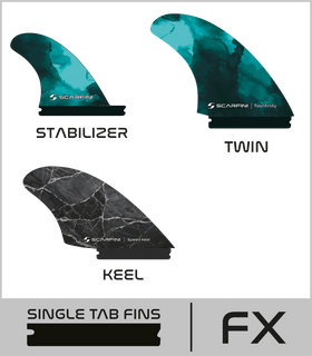 KEEL & TWIN REPLACEMENT FINS - Single Tab