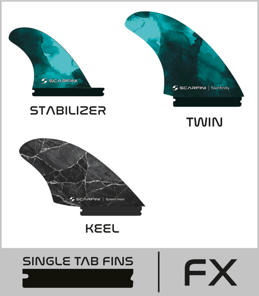 KEEL & TWIN REPLACEMENT FINS - Single Tab