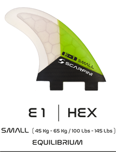 E 1 SMALL ~ Dual Tab - Scarfini Fins